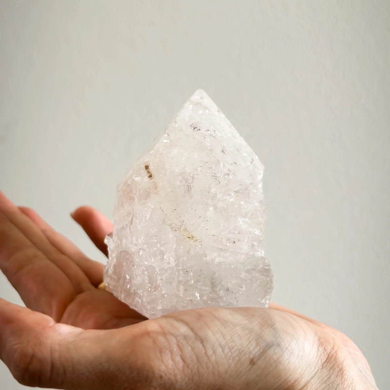 punta grezza in Quarzo Ialino